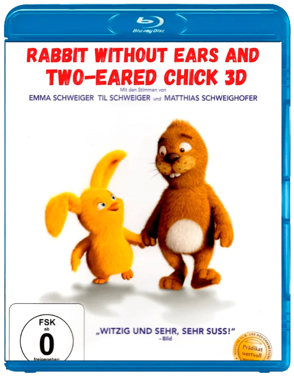 Rabbit Without Ears and Two-Eared Chick 3D Blu Ray 2013